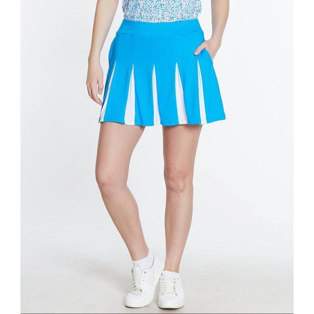 Sport Haley Womens Mini Short Activewear Golf Summer Contrast Pleated Skirt XL